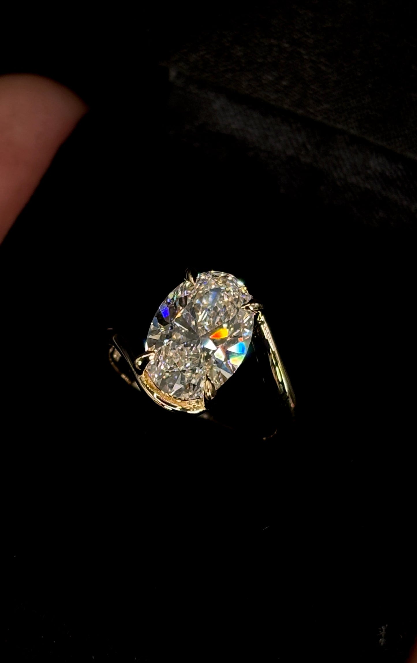 3.00ct Oval Cut Diamond Engagement Ring – By Pass Style · Solitaire Elegance