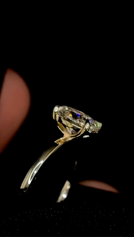1.50ct Oval Cut (D VS1) Diamond Engagement Ring – IGI Certified · Solitaire Elegance