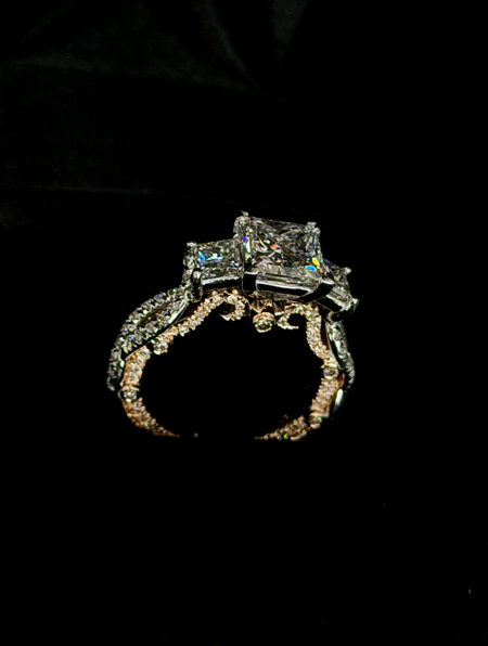 2.00ct Princess Cut (VVS2) Diamond Ring – Veragio Style