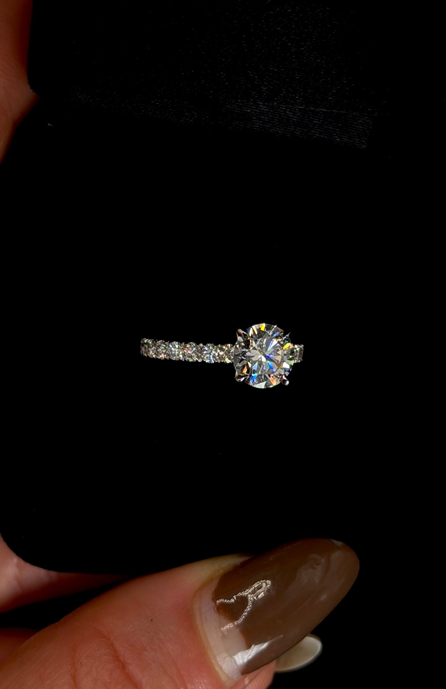 1.50ct Round Brilliant Cut (D VS1) Diamond Engagement Ring – IGI Certified – Diamond Shank