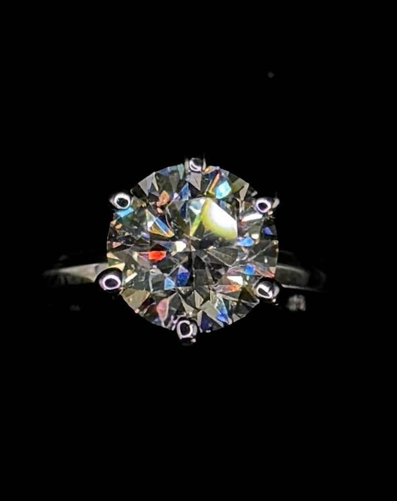 2.00ct Round Brilliant Cut (E VVS1) Diamond Engagement Ring – IGI Certified – Tiffany Style