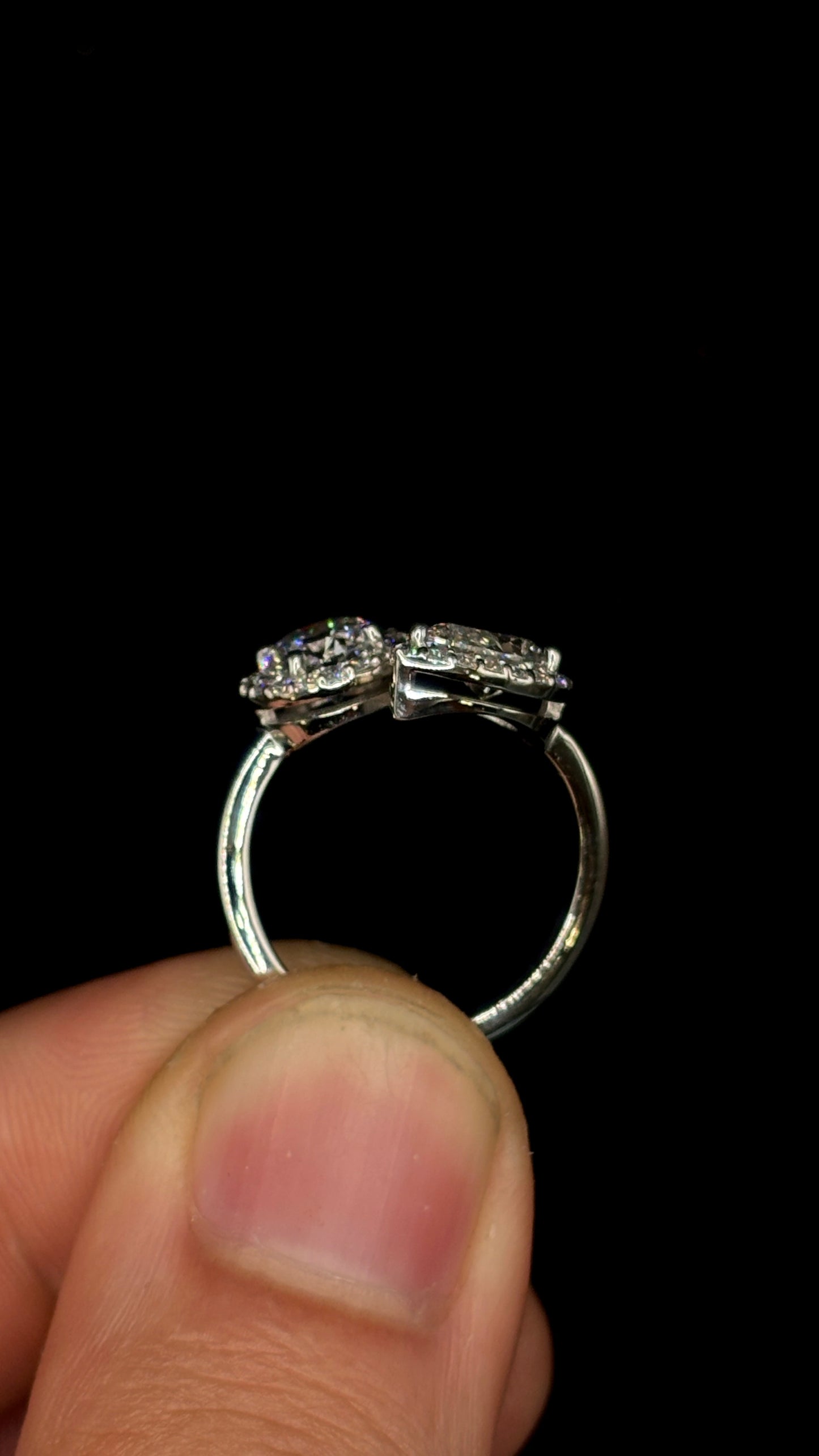 2.00ct Toi et Moi (E VS1) Diamond Engagement Ring – IGI Certified · Halo Elegance