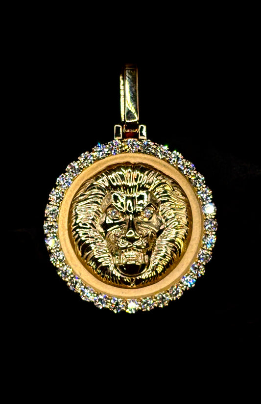 1.00ct VVS Diamond · Lion Pendant – 3D Design