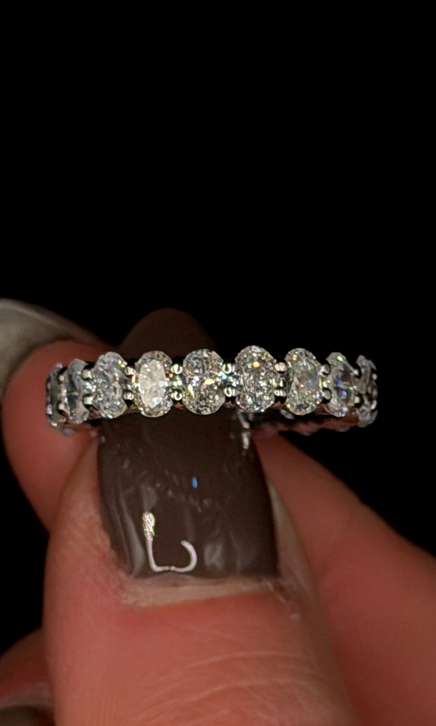 2.70ct Oval Eternity Band – VVS – 4x3mm
