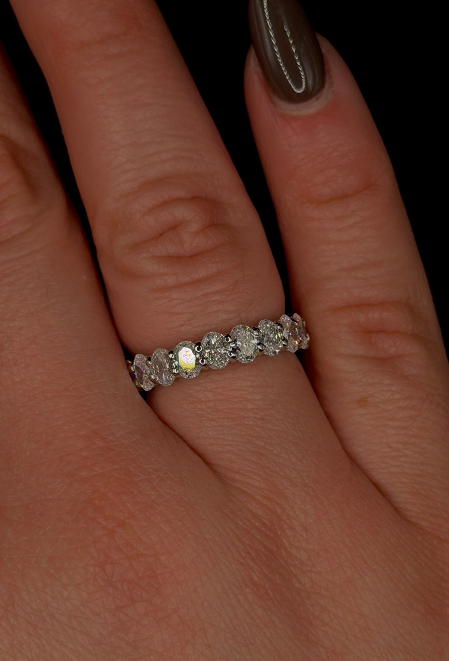 2.70ct Oval Eternity Band – VVS – 4x3mm