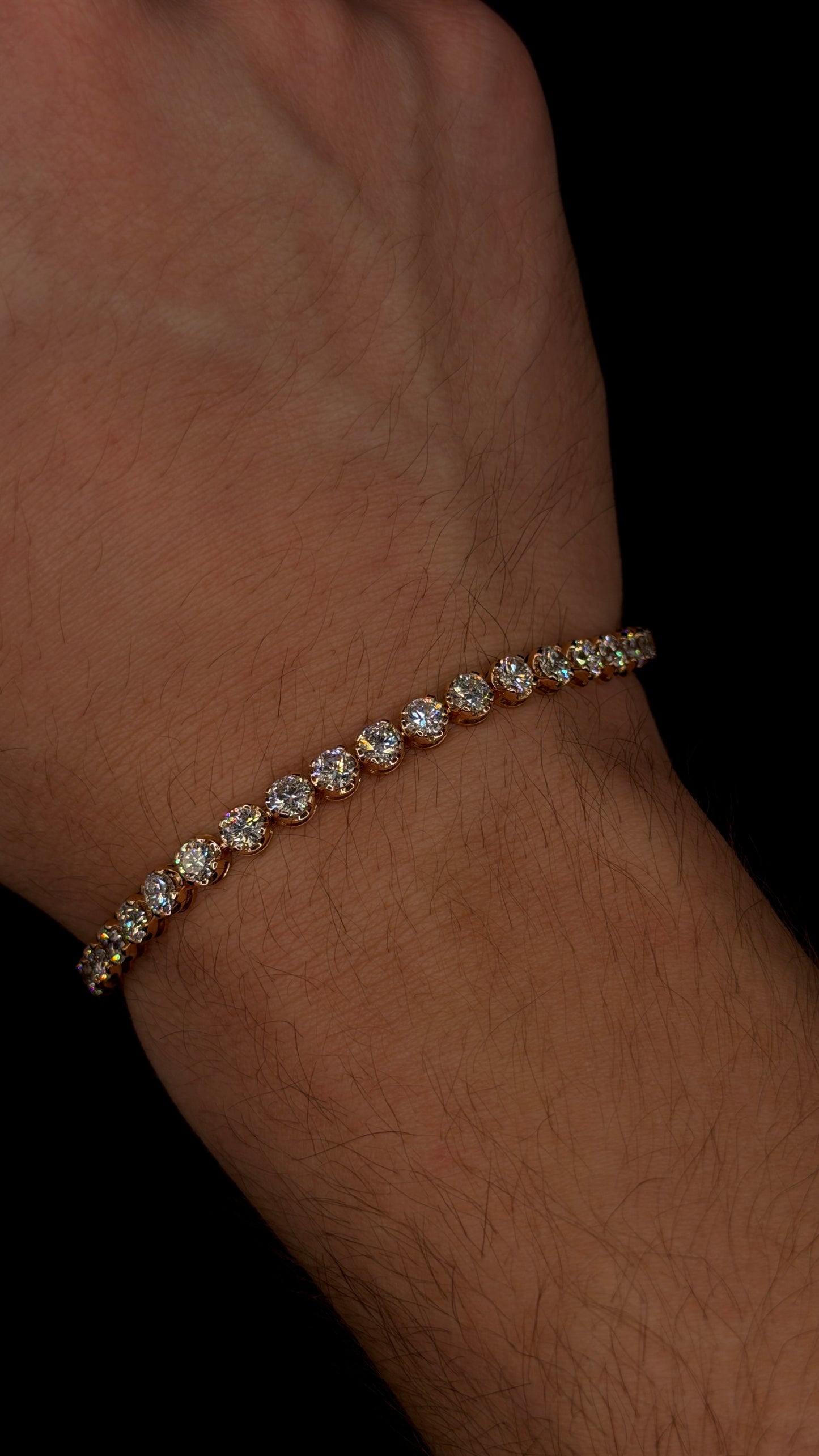 7.00ct Tennis Bracelet – Rose Gold – 7 Inch
