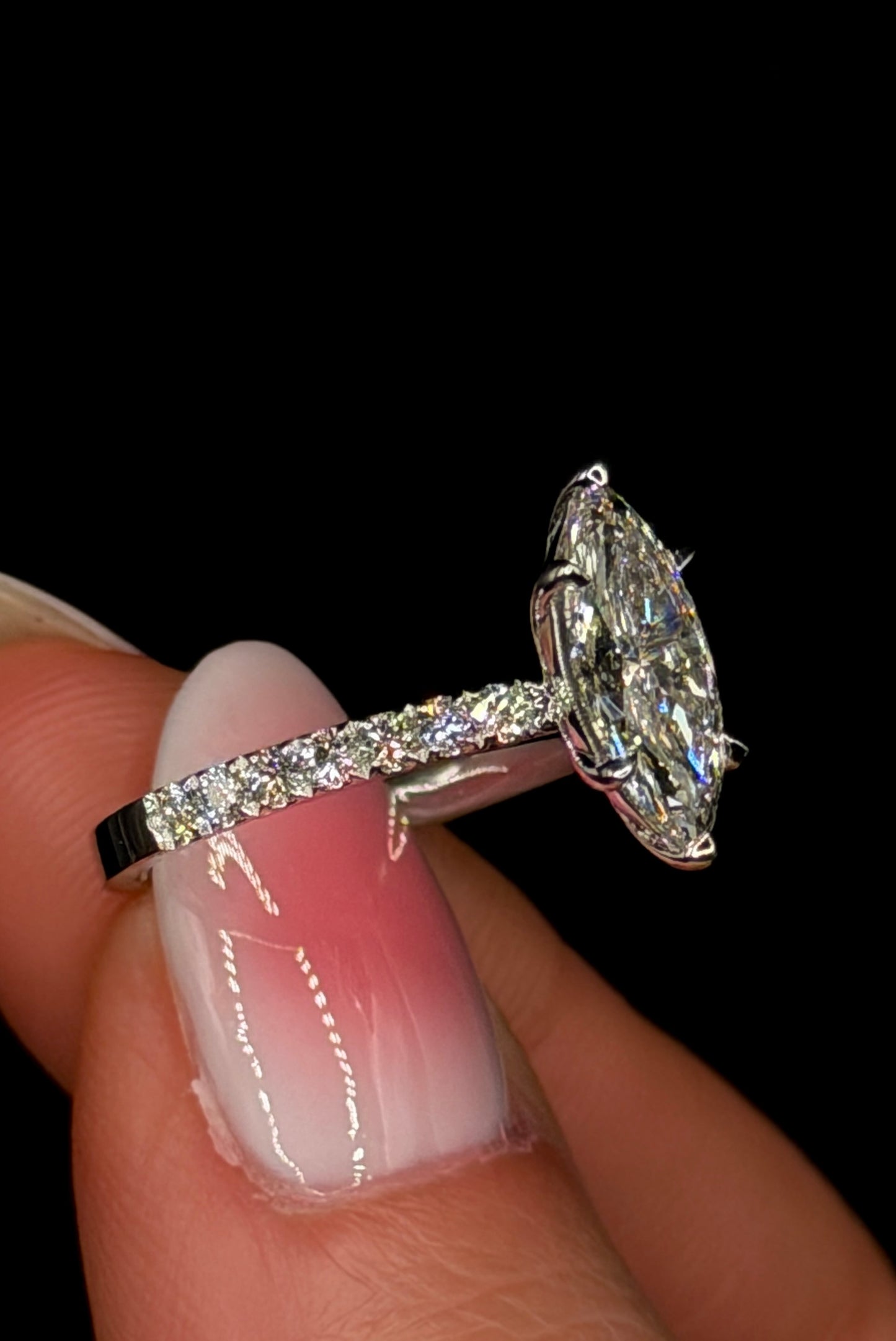 1.50ct Marquise Cut Diamond Ring (E VVS2) – IGI Certified