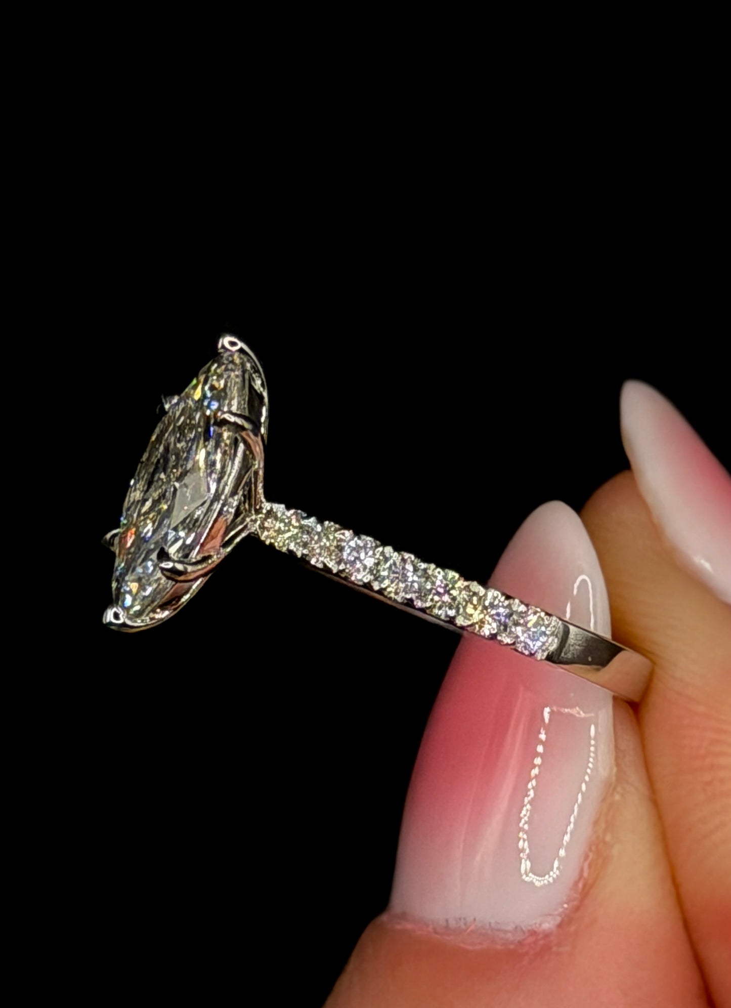 1.50ct Marquise Cut Diamond Ring (E VVS2) – IGI Certified