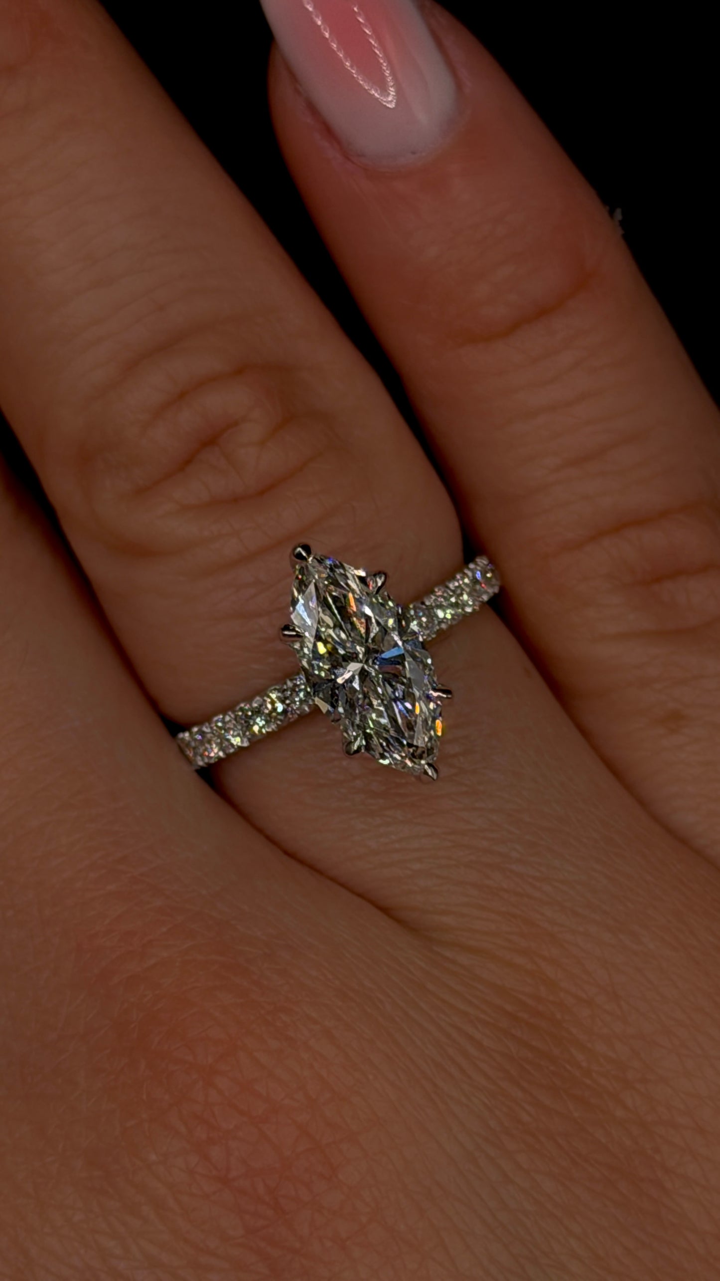 1.50ct Marquise Cut Diamond Ring (E VVS2) – IGI Certified