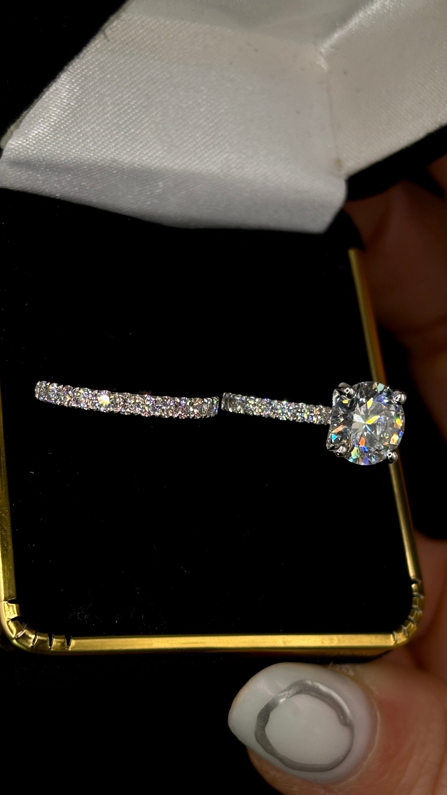 2.00ct Round Brilliant (D VVS2) Diamond Engagement Ring & Wedding Band Set – IGI Certified