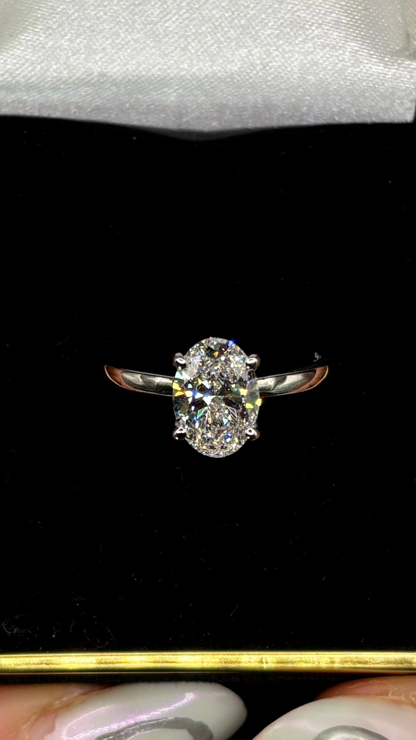 1.80ct Oval Brilliant Cut (E VVS2) Diamond Engagement Ring – IGI Certified – Classic Solitaire