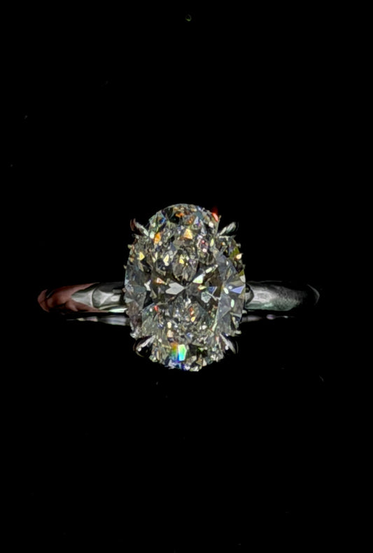 1.50ct Oval F VS1 Hidden Halo Diamond – IGI Certified