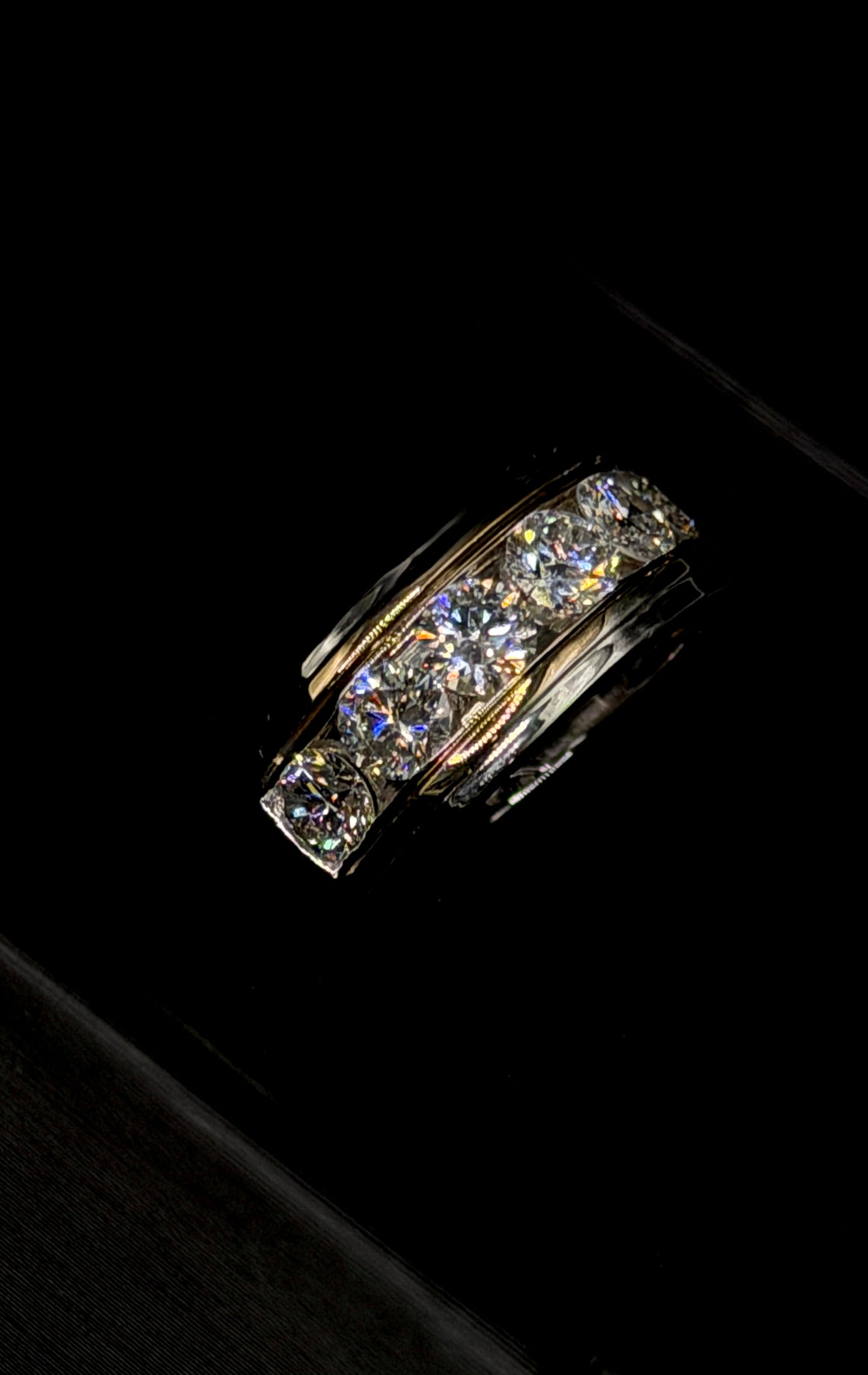 1.90ct Wedding Band – Channel Setting – Two Tone
