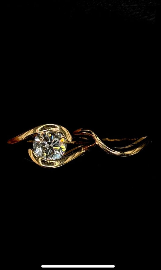 1.00ct Round Brilliant Cut (D VVS1) Diamond Engagement Ring & Wedding Band Set – IGI Certified – Special Design