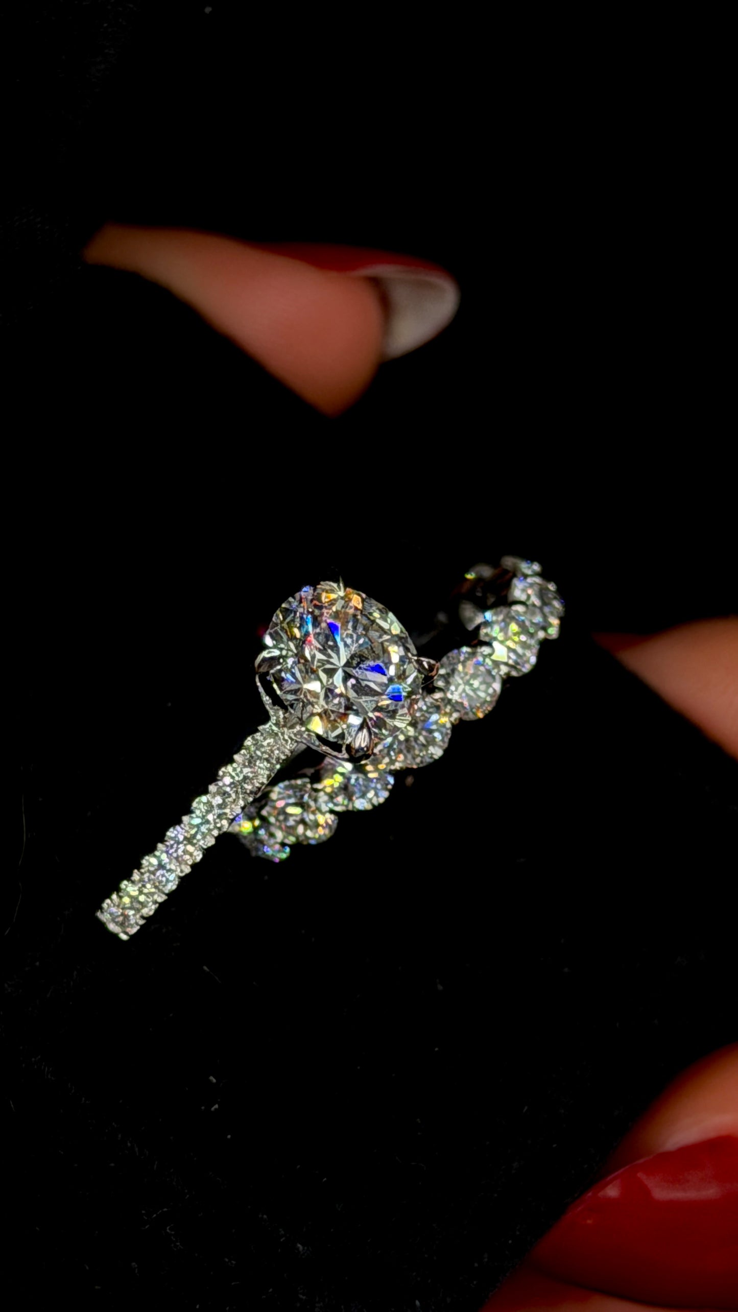 2.00ct Round D VS1 Diamond Shank Engagement Ring Bridal Set – IGI Certified