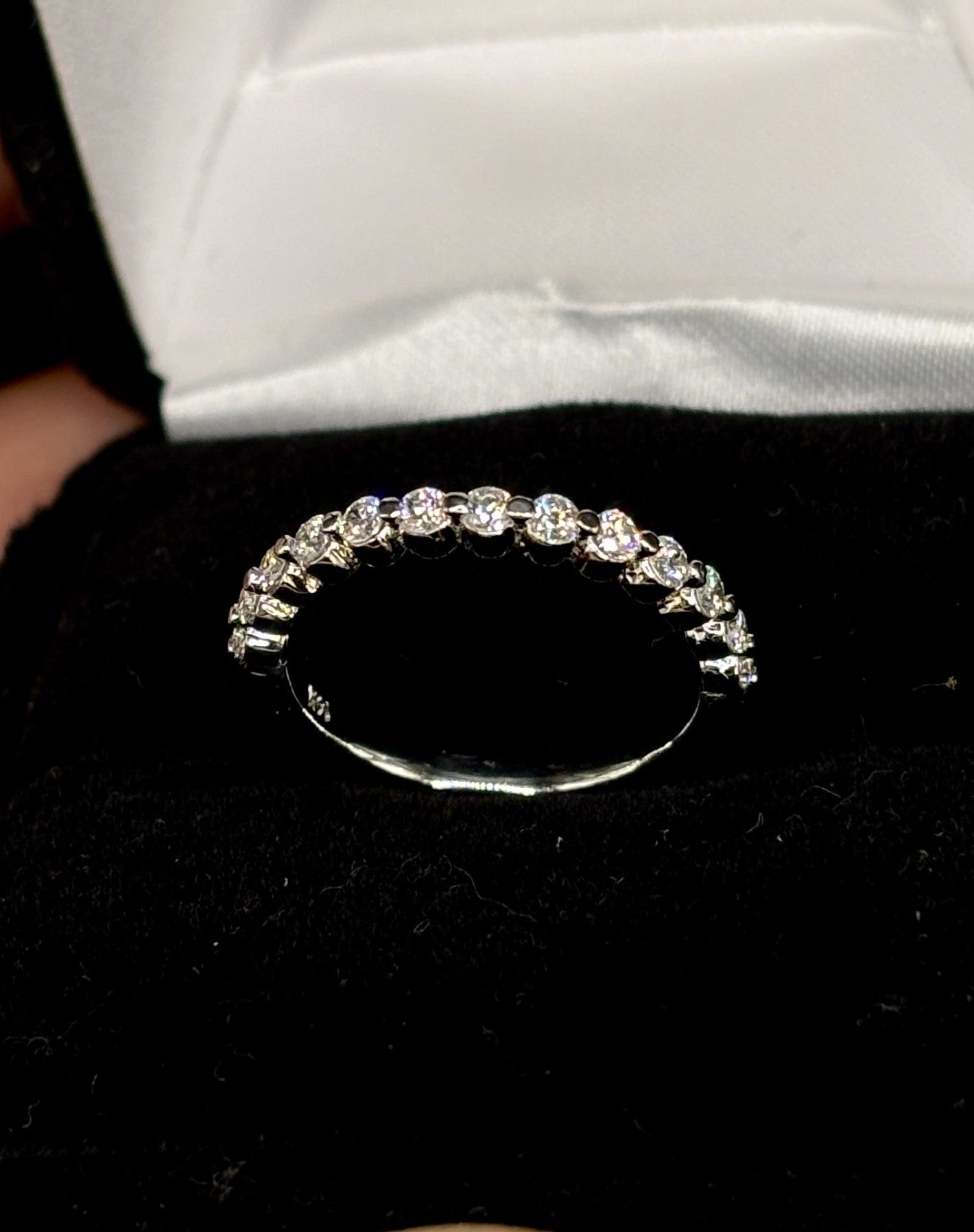 Diamond Wedding Band – 0.40ct VVS Lab-Grown  Shared Prong  14K Gold  Miami-Made