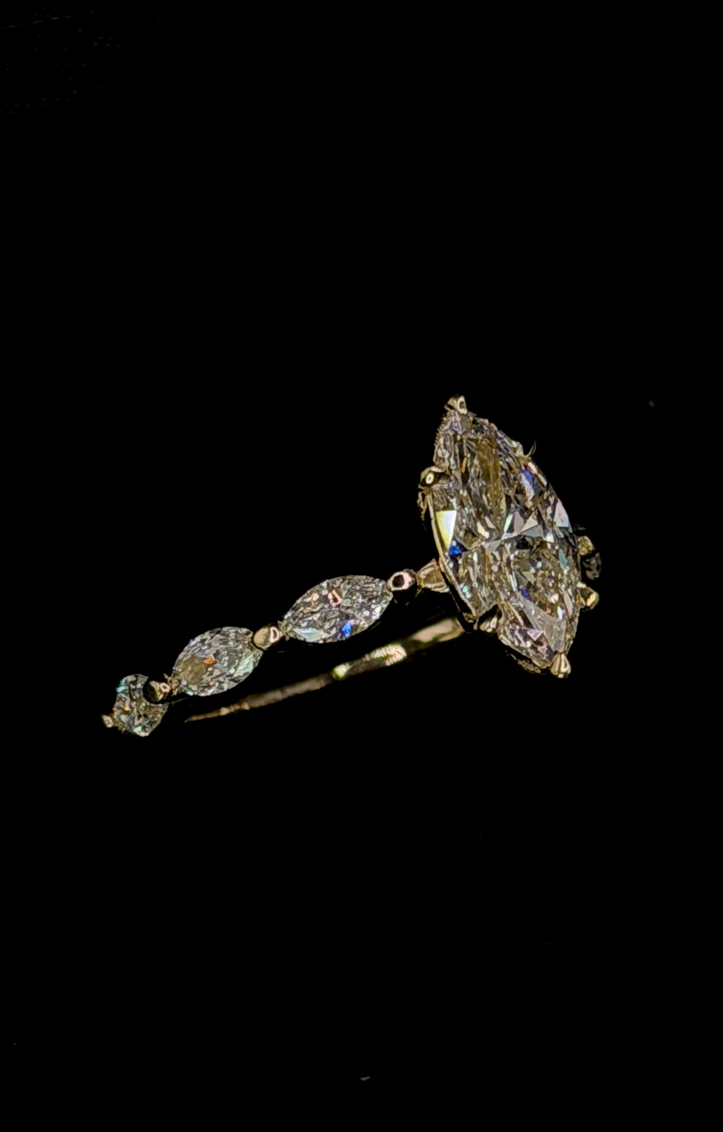 1.50ct Marquise F VS1 Marquise Shank Engagement Ring – IGI Certified