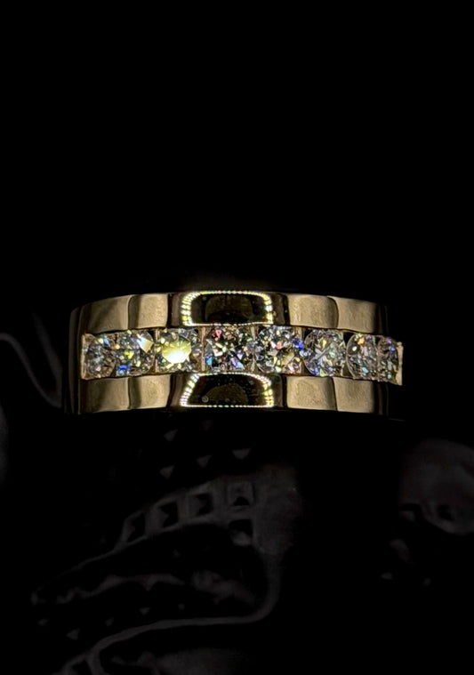 1.00ct Men's Wedding Band – VVS – 8mm Width