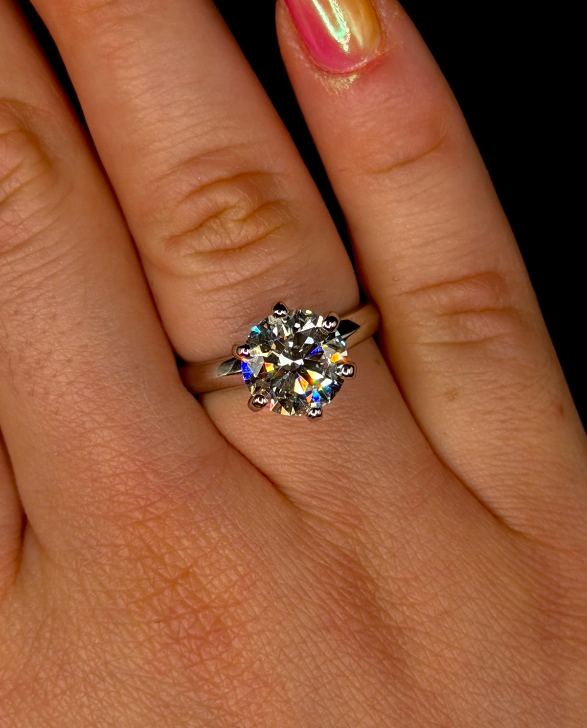 3.00ct Round D VS1 Solitaire Engagement Ring – IGI Certified