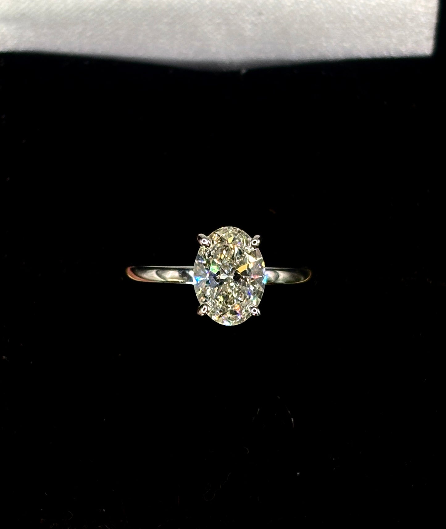 1.00ct Oval Cut (Natural Mined) Diamond Engagement Ring – GIA Certified · Timeless Solitaire Elegance