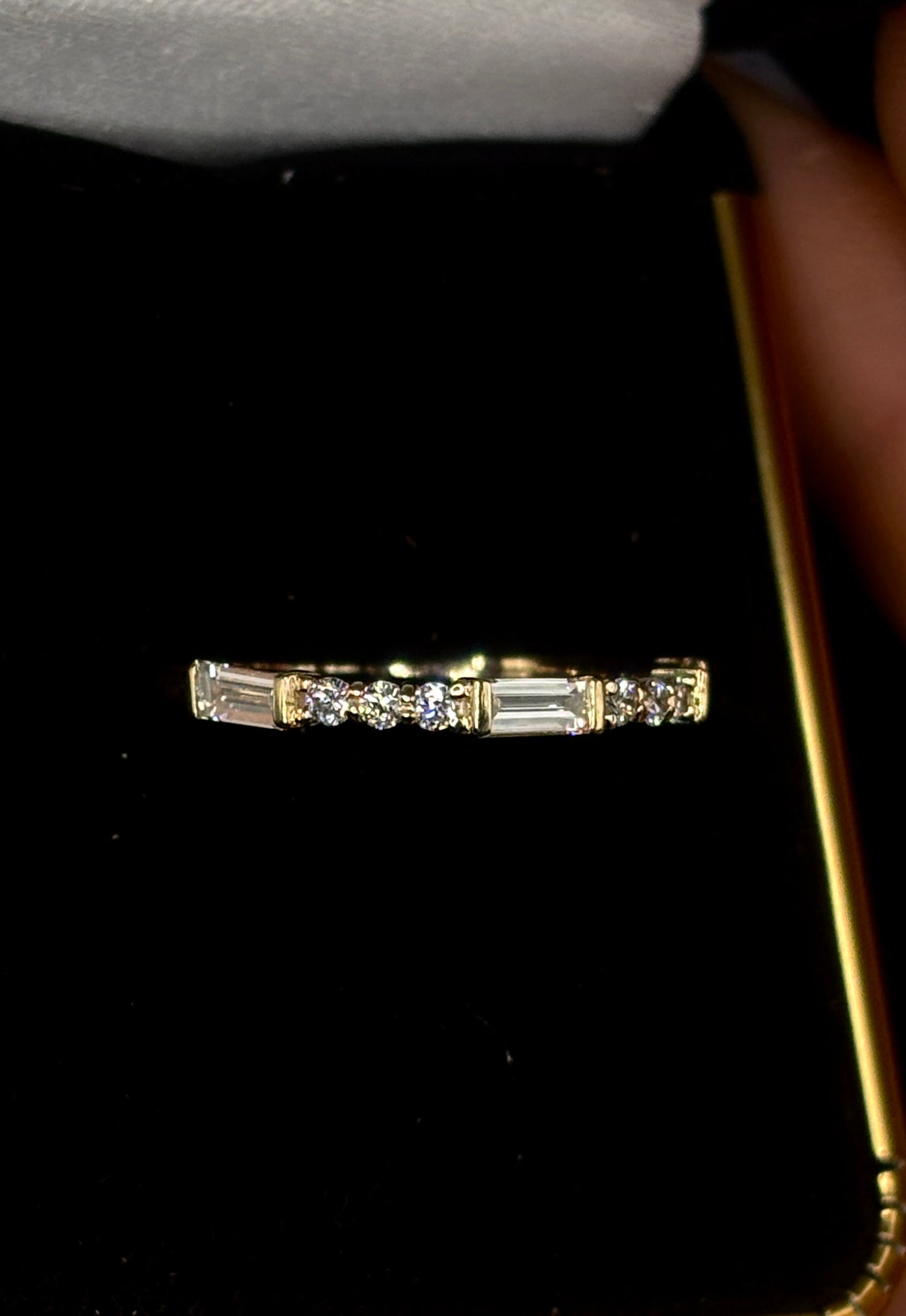 0.48 Carat Diamond Accent Band – Baguette Harmony
