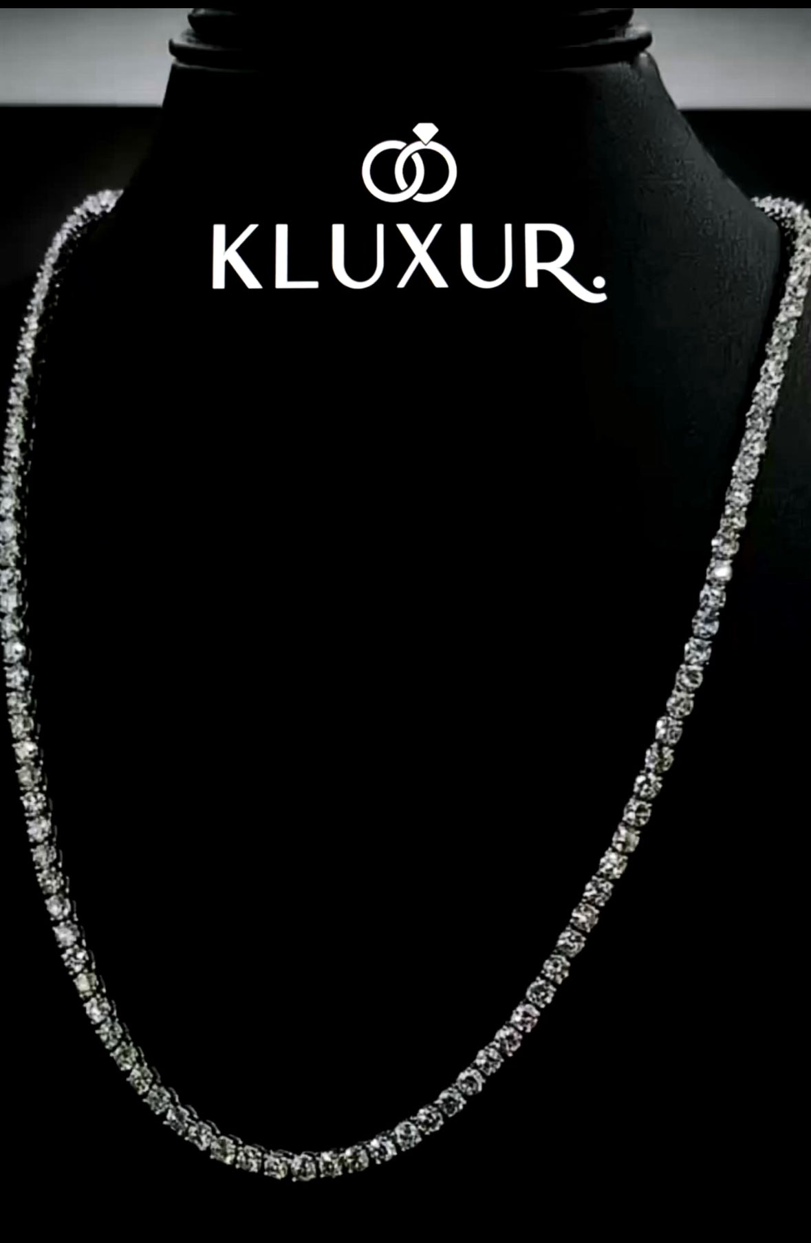 9.00Carat Diamond Tennis Necklace – Eterna Classic Collection (22” / 2.3mm)